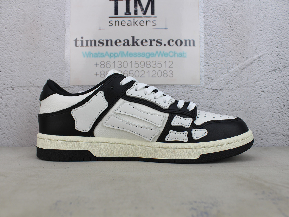 AMIRI Skeleton Low-Top BLACK WHITE Sneakers